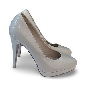 ALDO Nude Patent Platform Heels – Size 36 – Worn Once